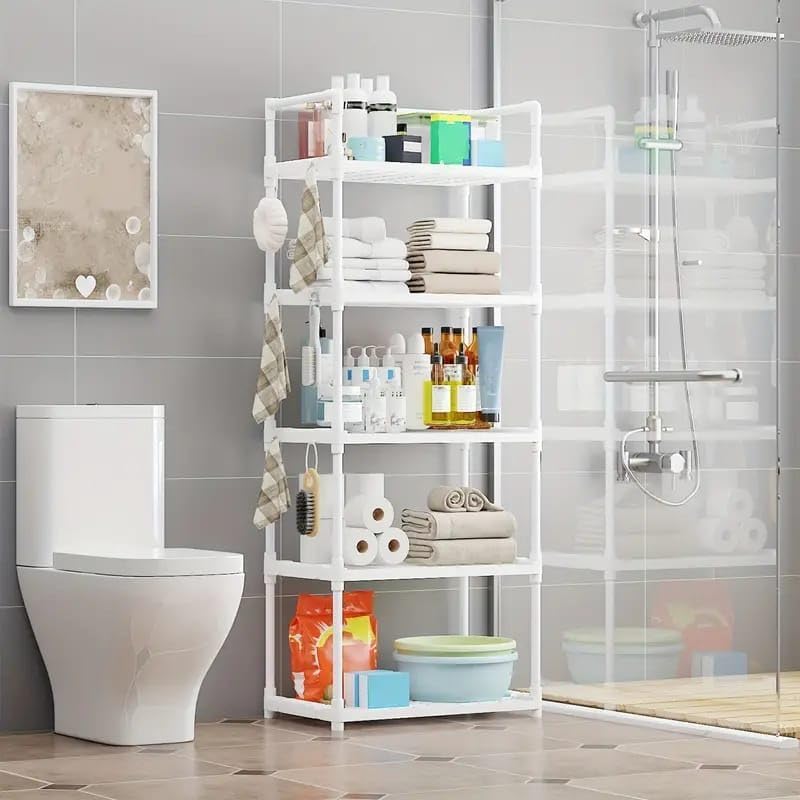 Smart Saver 5-Layer Reinforced Storage Rack Suitable for Kitchen Living Room Bedroom Bathroom Warehouse Storage for Sundries Kitchen Countertop Organization - Image 1