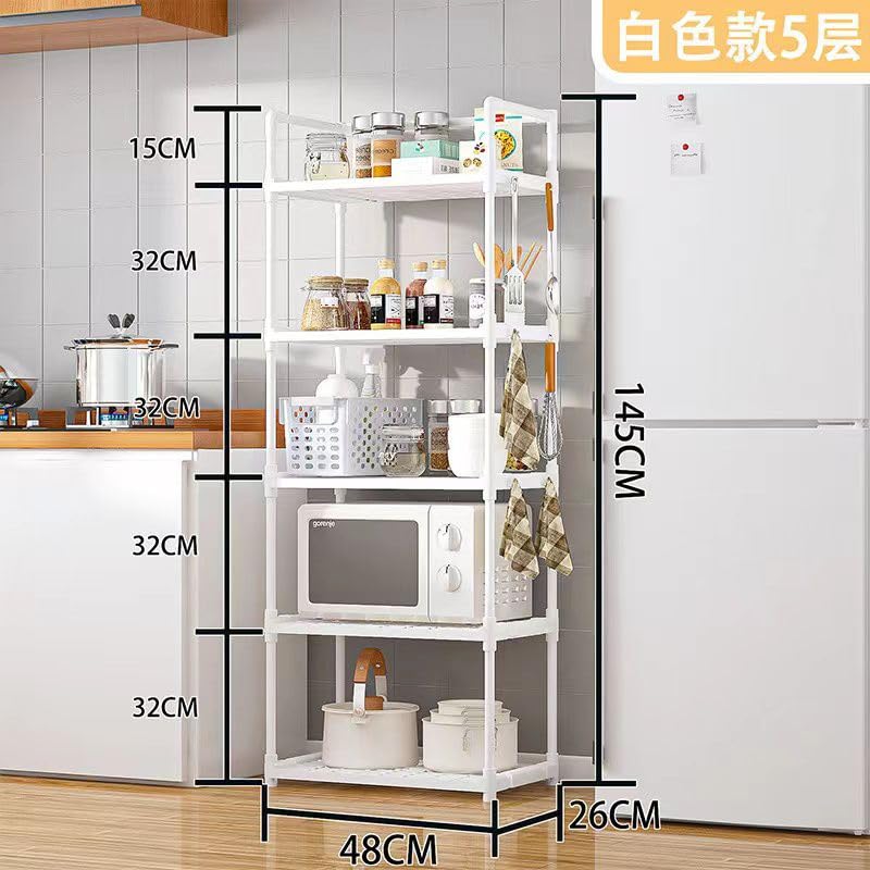 Smart Saver 5-Layer Reinforced Storage Rack Suitable for Kitchen Living Room Bedroom Bathroom Warehouse Storage for Sundries Kitchen Countertop Organization - Image 2