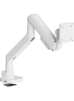 navo NAVO Control Single Monitor Arm - Model Y PRO, Desk Mount for 17-57 inch Flat & Curved Screens, Heavy-Duty Steel with Gas Spring Tech Monitor Mount up to 27KGs (White)  - Image 2
