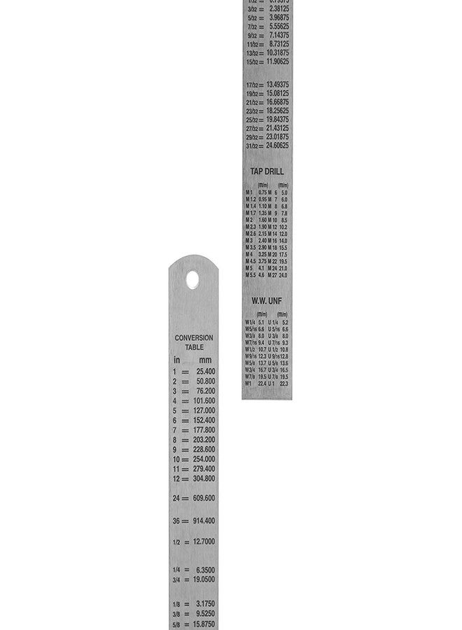 SVDK 30cm Stainless Steel Ruler | Durable Metal Scales with Permanently Etched Markings | Precision Measuring Tool for Students, Engineers, Architects, and Artists (Pack of 3) - Image 4