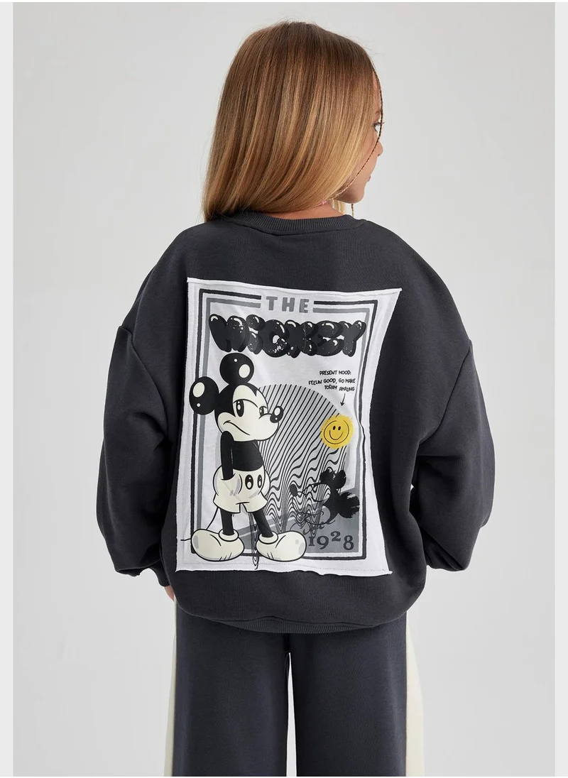 DeFacto Kids Back Graphic Print Sweatshirt