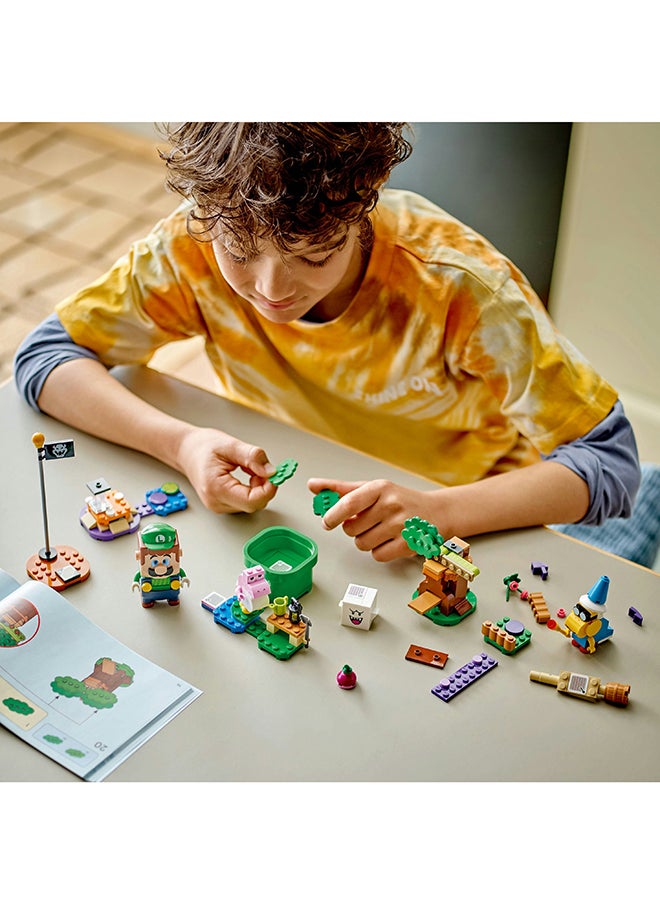 LEGO - Lego Super Mario Adventures With Interactive Lego Luigi Toy, Nintendo Gift For 6 Plus Year Old Boys, Girls And Gamers, Garden Playset For Kids, With Pink Baby Yoshi Figure, 71440 (210 Pieces) - Image 1