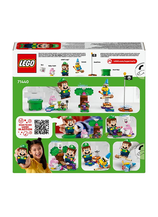 LEGO - Lego Super Mario Adventures With Interactive Lego Luigi Toy, Nintendo Gift For 6 Plus Year Old Boys, Girls And Gamers, Garden Playset For Kids, With Pink Baby Yoshi Figure, 71440 (210 Pieces) - Image 1