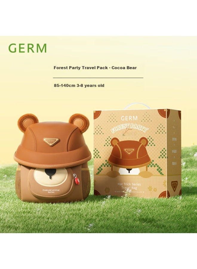 Germ Children's Backpack, Kindergarten Backpack, Ultra-light Elementary School Bag, Travel Backpack For Girls And Boys, Animal-themed Small Backpack, Keke Xiong - Image 1