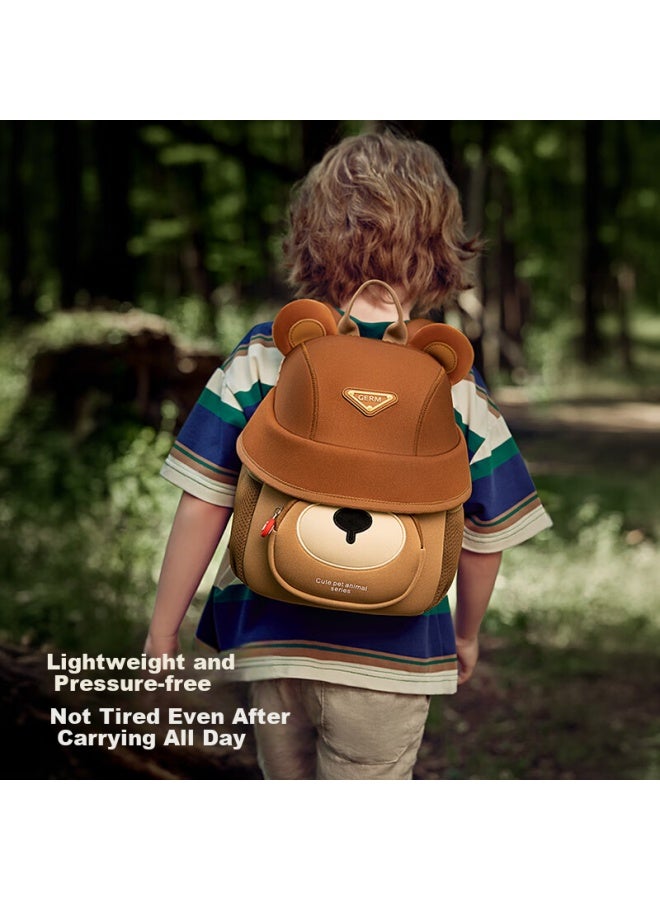 Germ Children's Backpack, Kindergarten Backpack, Ultra-light Elementary School Bag, Travel Backpack For Girls And Boys, Animal-themed Small Backpack, Keke Xiong - Image 2