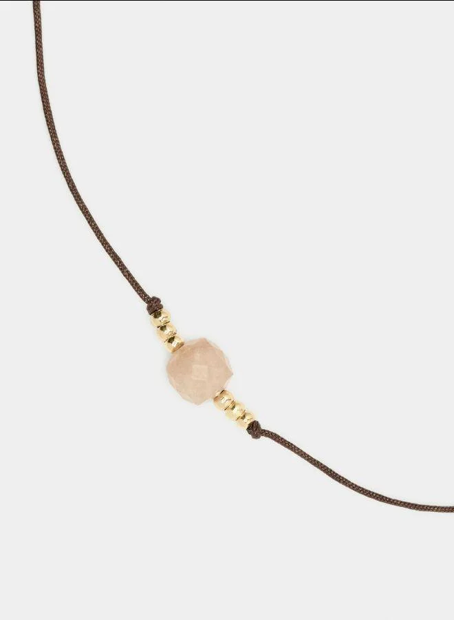 بارفوا سوار حبل قابل للتعديل باستخدام حجر