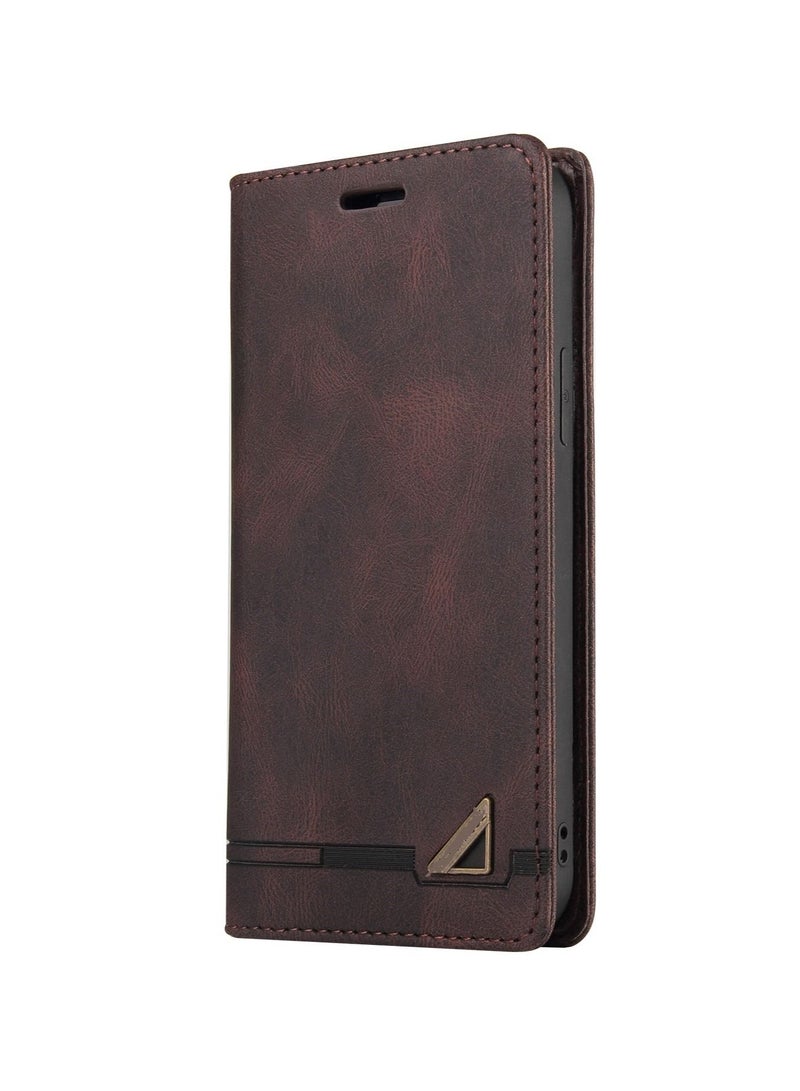 Suteni Magnetic Flip Cover Card Slots Leather Phone Case for Samsung - Image 1