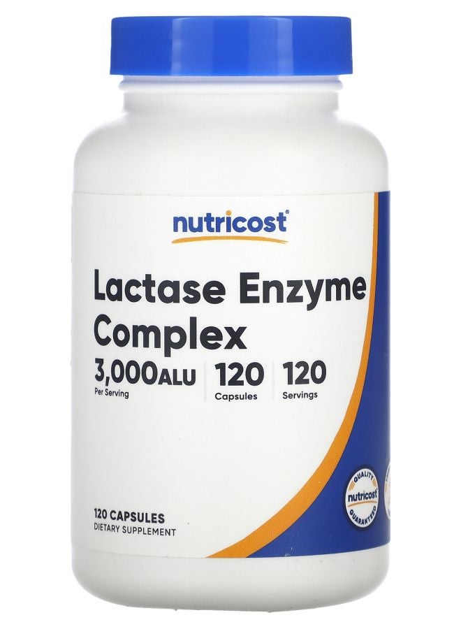 Nutricost Lactase Enzyme Complex 3000 ALU 120 Capsules