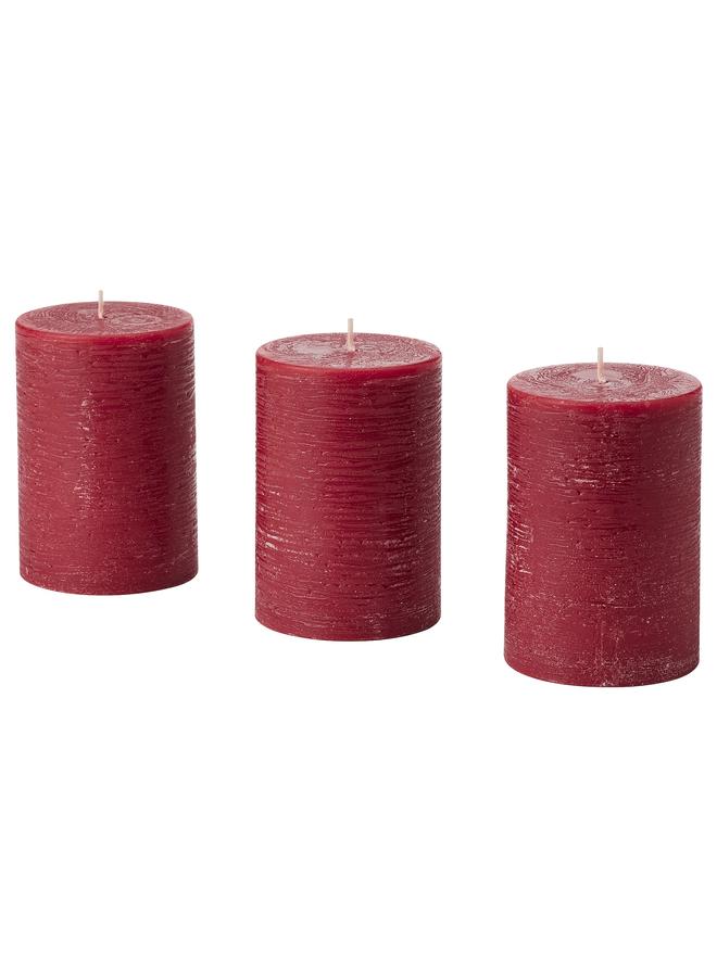 Zaboon Scented pillar candle, Berries/red, 30 hr - Image 1