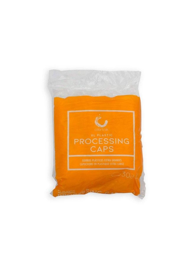 Colortrak Processing Caps Disposable Dye And Chemical Treatment Convenient Professional Pack Sizes For Perms Conditioners And Color Bouffant Style Caps With Elastic Trim Clear 30 Caps Per Pack - Image 2