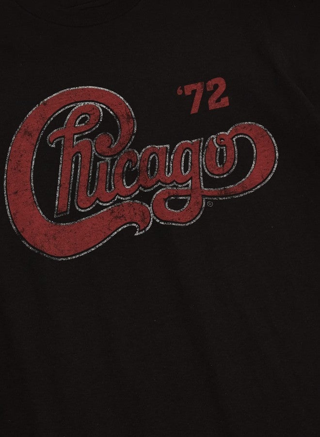 Old Glory Men's Chicago Tour '72 Logo Mens Soft T-Shirt Shirt, Black, X-Large - Image 2