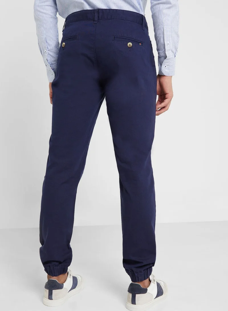 توماس سكوت Thomas Scott Men Mid-Rise Slim Fit Joggers