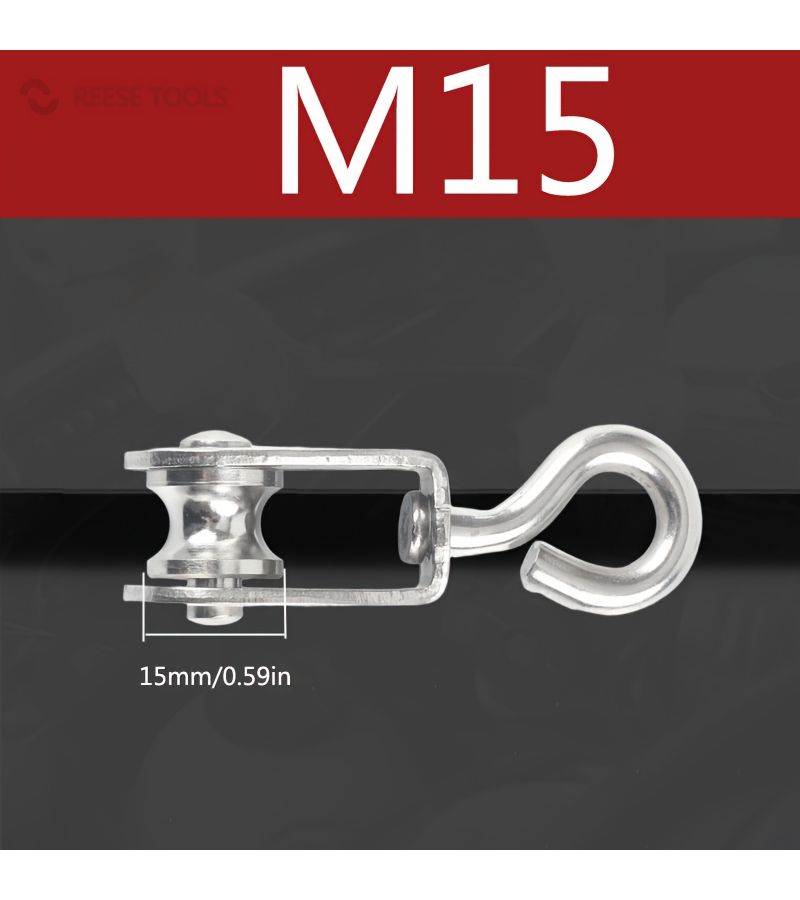 M15 Heavy Duty Metal Pulley With Silent Guide Wheel And Wear Resistant Roller For Crane Hoist Construction Equipment - Image 5
