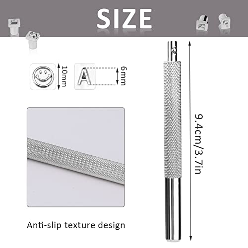 ZMAAGG 71 PCS Leather Stamping Tools, with 68 PCS Letters, Numbers and Patterns, 2 PCS Punch Tools, Leather Stamp Set for Leather Working - Image 3