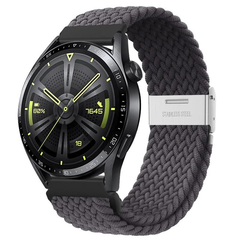 Bluejw Nylon Woven 20mm 22mm Replacement Watch Strap for Samsung Galaxy Watch 7 GT3 and Huawei GT4 – Durable Smartwatch Wrist Band - Image 1