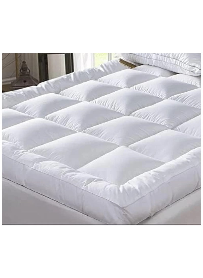 Brides Bed mattress pad, size 150 x 200 cm, microfiber, height 14 cm  - Image 1
