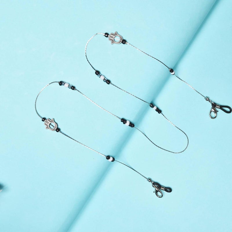 VIVID vision Unisex Adult Metal Eyeglass Holder Strap Cord | New Chain Adjust on Sunglasses | Anti-slip Retainer Lanyard String Eyewear Frame | Specs Mask Chains - Image 4