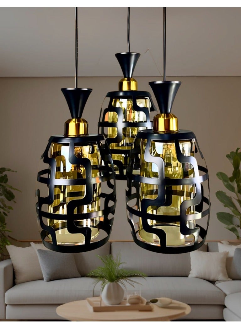 Modern triple pendant, 3 bulbs, code 109