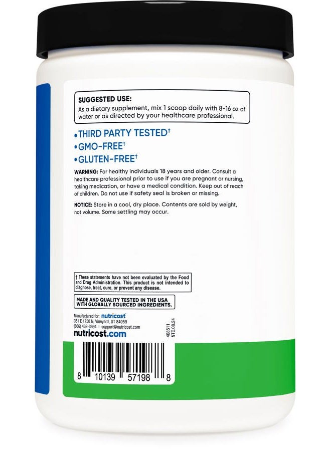 Nutricost مسحوق BCAA + ترطيب (تفاح أخضر) 30 حصة - أحماض أمينية متفرعة مع مركب الترطيب - خالي من الغلوتين، غير معدل وراثيًا - Image 4
