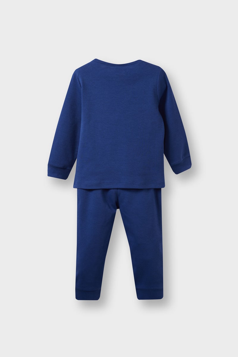 ديفاكتو طقم بيجاما بيبي اولادي قصة عادية بطبعة ديناصور - قطعتين - Image 4