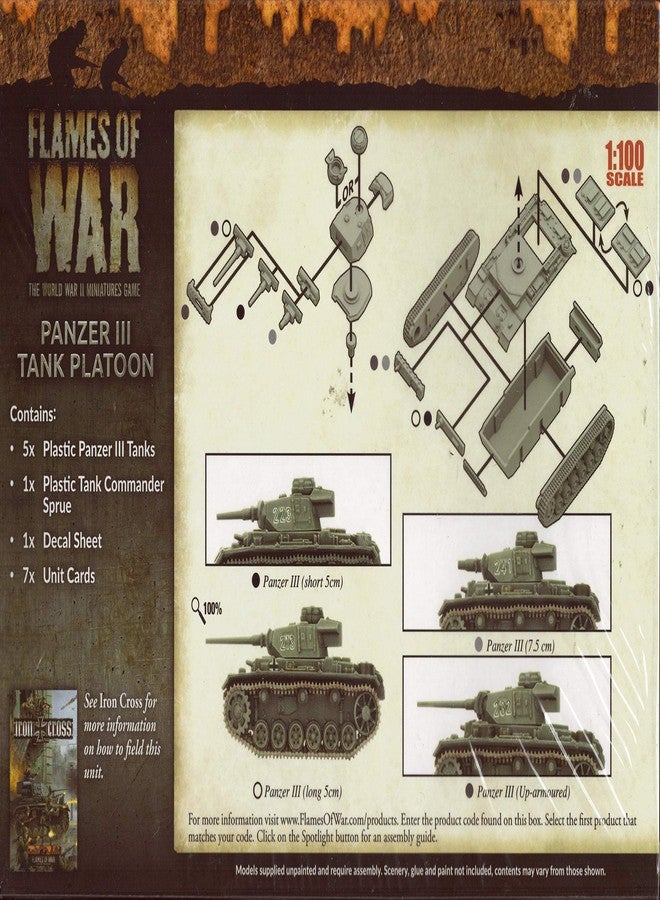 Flames of War: Mid War: German: Panzer III Tank Platoon (GBX105) - Image 2