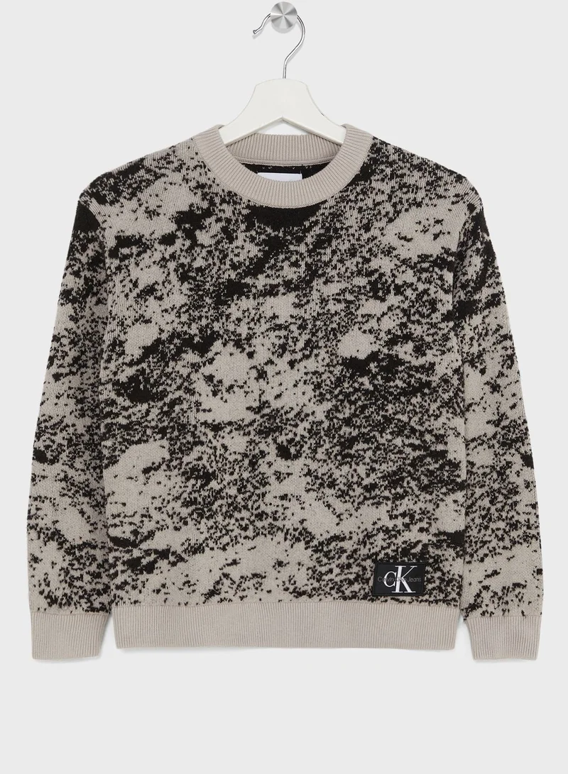 Calvin Klein Jeans Kids Textured Sweater