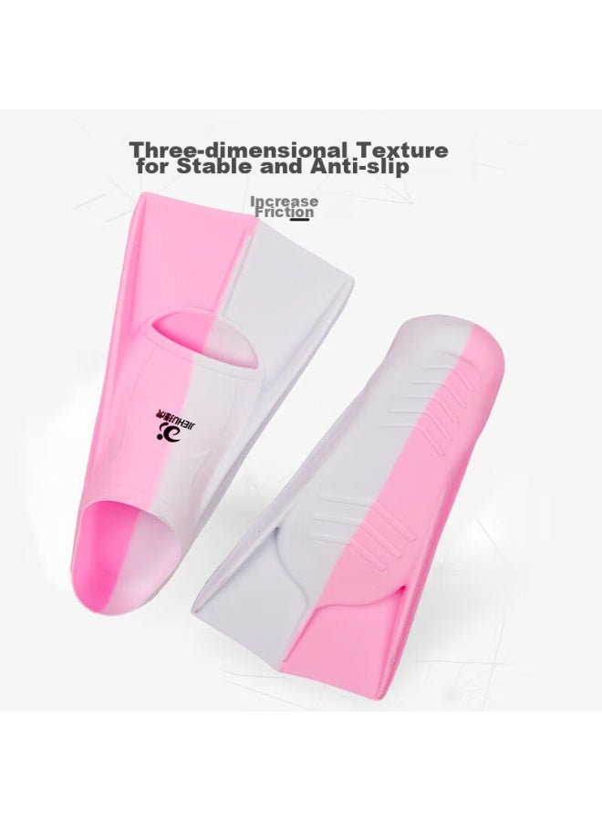 Jettiger Jiehu Swimming Fins For Adults And Children, Professional Swimming Diving Speed Boosting Comfortable Durable Soft Rubber Flippers Training Equipment - Image 3