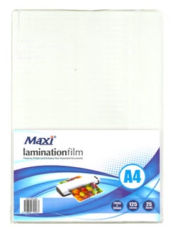 Maxi 25-Sheet A4 Size Lamination Pouch 125 Micron Thickness  - Image 1
