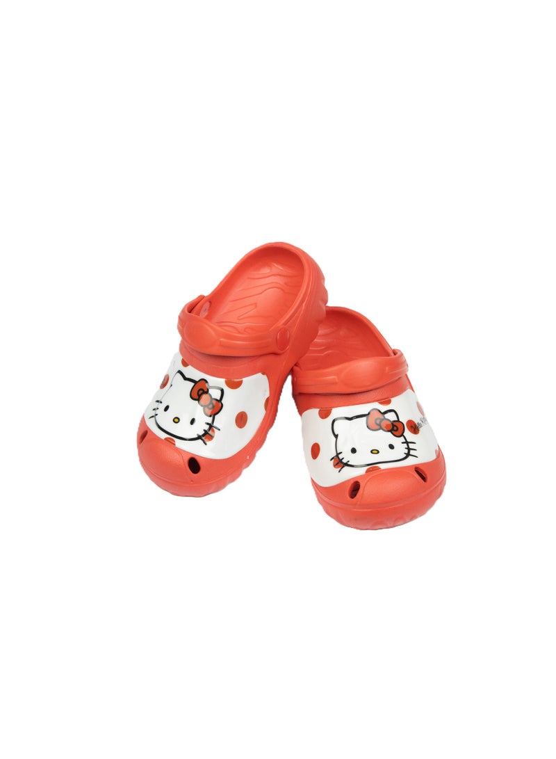 هالو كيتي قباقيب هالو كيتي للأطفال بتصميم مريح وخفيف الوزن ومتين - أحمر - Image 3