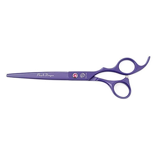 Purple Dragon 7.0 inch Rhinestone Decoration 3PCS Pet Grooming Scissors Dog Hair Cutting & Thinning Shears Set - Image 4