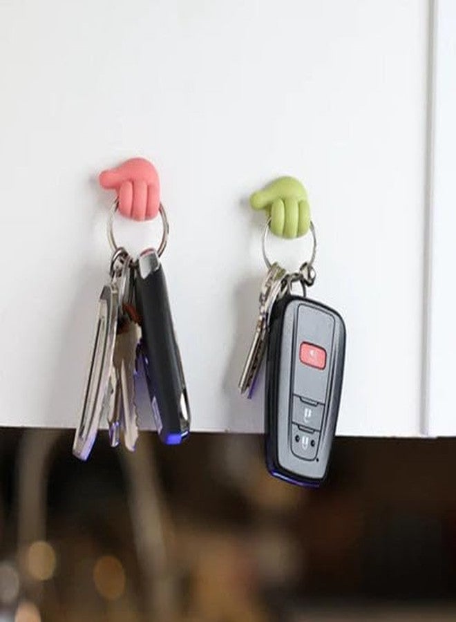 Oblivion Multi functional Hand Shape Wall Clip Hanger Keys Cable Holder,thumb hook (pack of 5) - Image 3