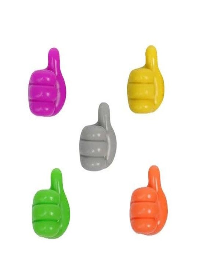 Oblivion Multi functional Hand Shape Wall Clip Hanger Keys Cable Holder,thumb hook (pack of 5) - Image 1