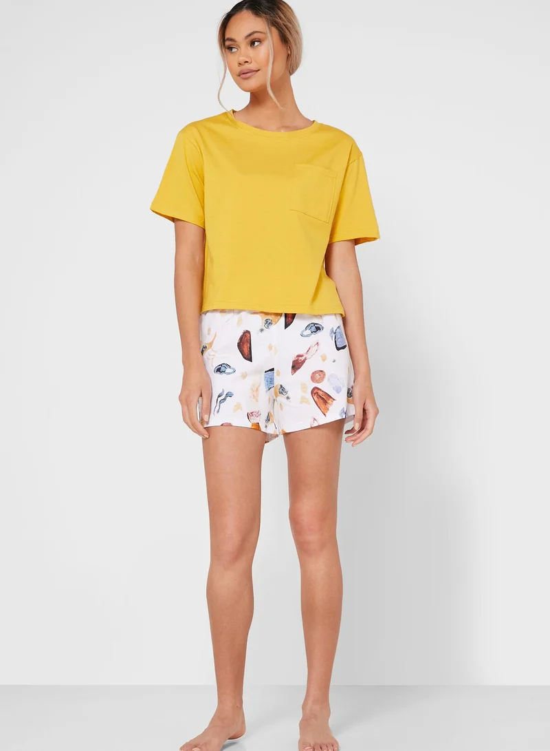 Ginger Printed Pyjama Set