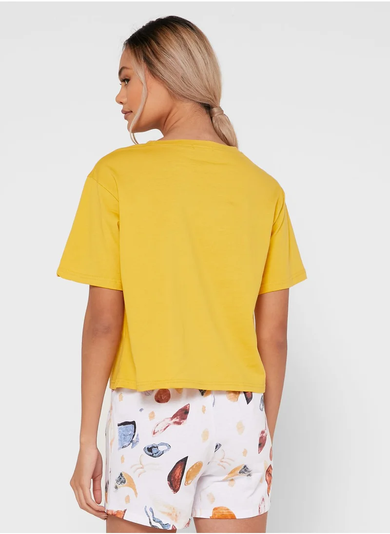 Ginger Printed Pyjama Set