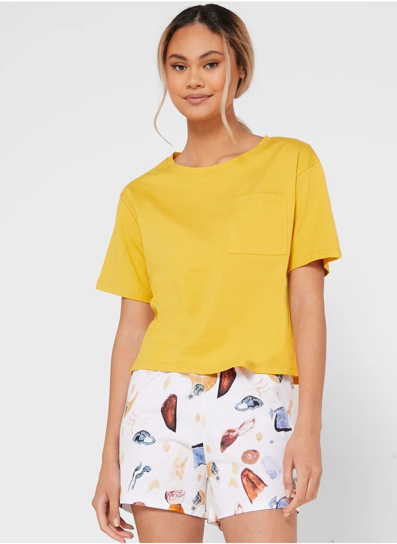 Ginger Printed Pyjama Set