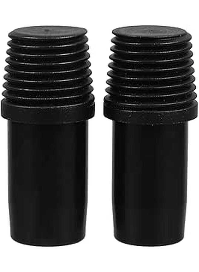 2Pcs Plastic Threaded Tip Adapter For Broom Mop Handle Extension Metal Pole - Image 1