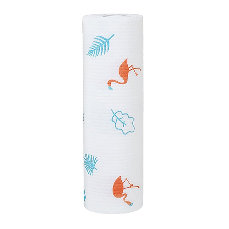 Disposable Cleansing Cloths Roll Wet Dry Use Non Woven Fabric Printed Disposable Dish Towels - Image 5
