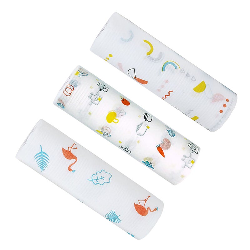 Disposable Cleansing Cloths Roll Wet Dry Use Non Woven Fabric Printed Disposable Dish Towels - Image 1