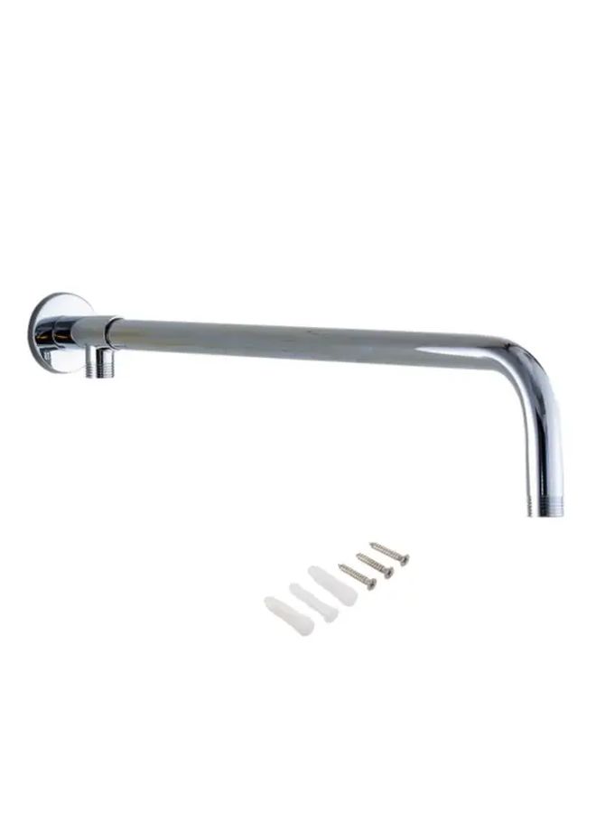 Chrome Wall Mounted Shower Arm 22 83 Inch with Base and Mounting Hardware - Image 1