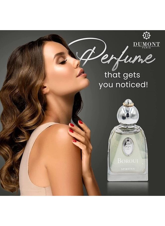 Dumont Cologne for Men and Women, Long Lasting Fragrance, with Aromatic Floral, Amber Body Spray, Musk Perfume for Men and Women, Ladies Perfume, Travel Size Perfume, BOROUJ SPIRITUS 85ml - Image 5