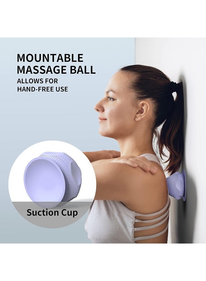 PROIRON PROIRON Massage Ball, Fascia ball for Deep Tissue Massage Suction Cup Massage ball-Lacrosse/Spiky Ball for Back, Feet, Shoulders, Exercise, Yoga, Pain and Stress Relief - Image 2