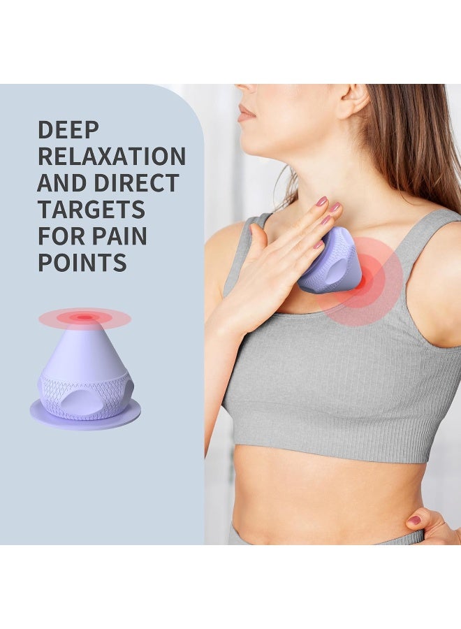 PROIRON PROIRON Massage Ball, Fascia ball for Deep Tissue Massage Suction Cup Massage ball-Lacrosse/Spiky Ball for Back, Feet, Shoulders, Exercise, Yoga, Pain and Stress Relief - Image 3