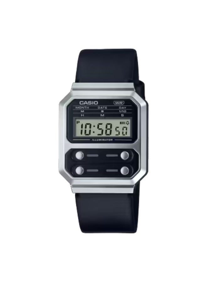 CASIO Unisex Resin Digital Watch A100WEL-1ADF - 32.7 mm - Image 1