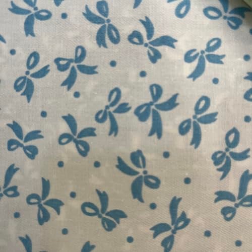 Antetek 20" x 20" Cotton Fabric DIY Making Supplies Quilting Patchwork Fabric Fat Quarter Bundles DIY for Quilting Cotton Patchwork Cushions (Bow, 20" x 20") - Image 2