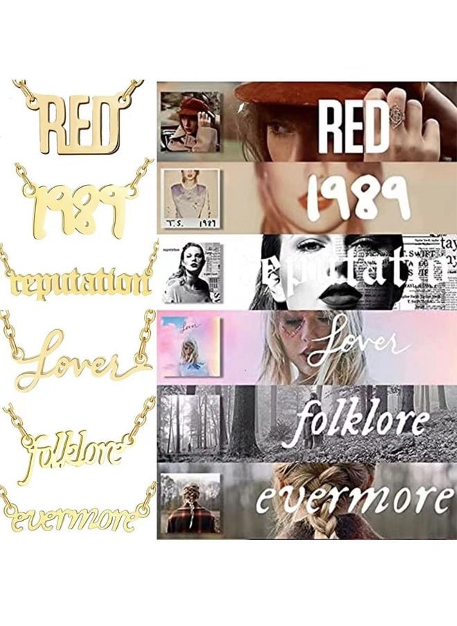 Generic - Taylor Swift Inspired Necklace For Fans, Swiftie Outfit Jewelry, Folklore Music Album Badge, Singer Inspired Necklace Music Lover Fans Gifts For Eras Tour (Reputation) - Image 1