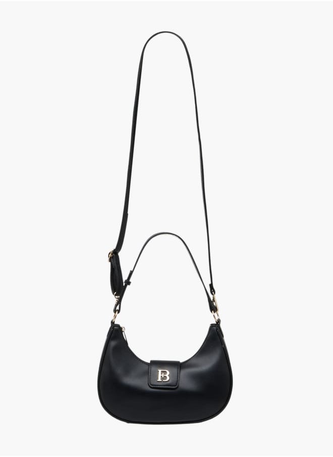 Flora Bella By Shoexpress Women Solid Shoulder Bag with Detachable Strap  - Image 1