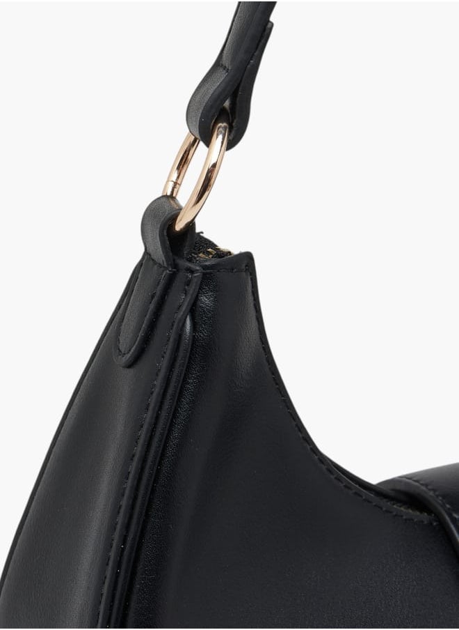 Flora Bella By Shoexpress Women Solid Shoulder Bag with Detachable Strap  - Image 4