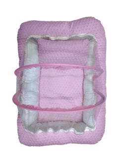 BABYCARA Softly Padded Mattress Sleeping Baby With Net And Pillow  - Image 3