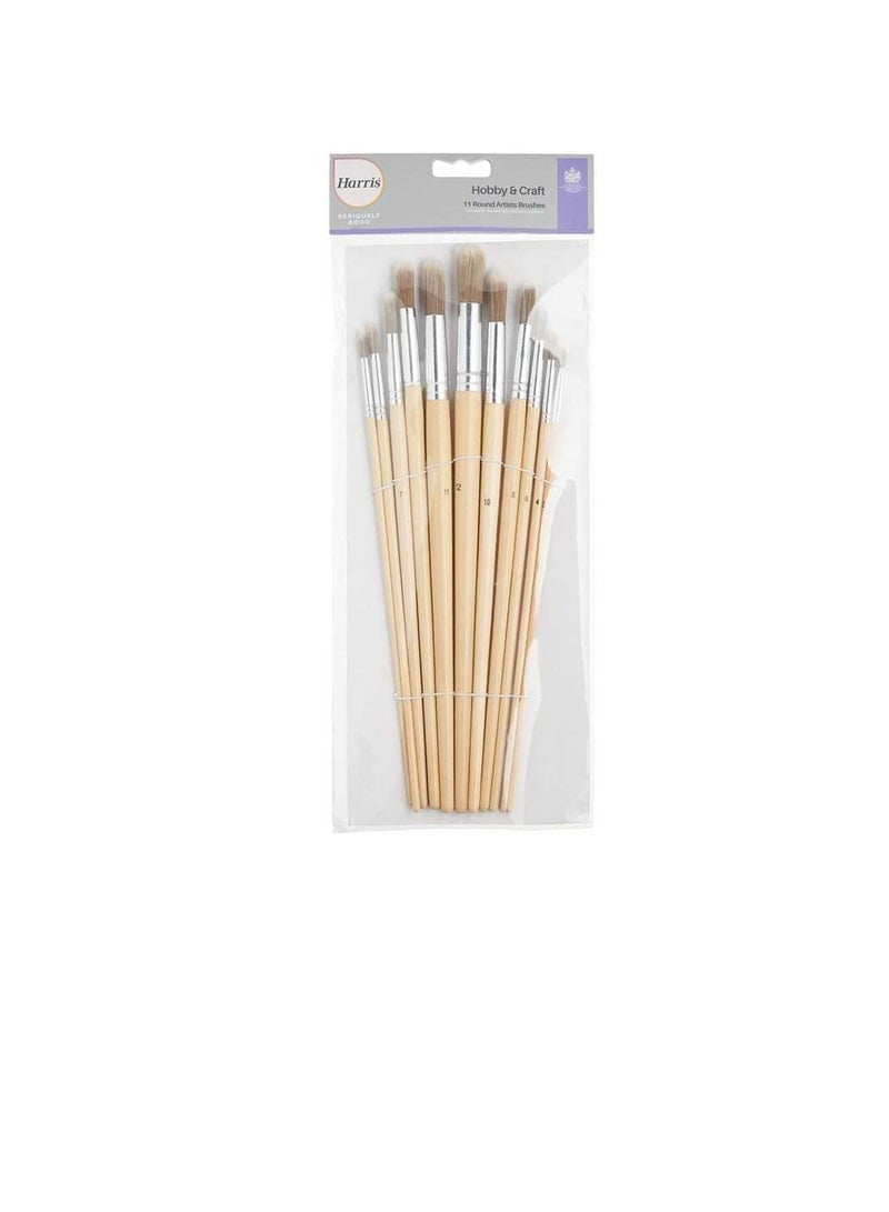 هاريس هوبي آند كرافت فرشاة الفنان المستديرة - Image 3