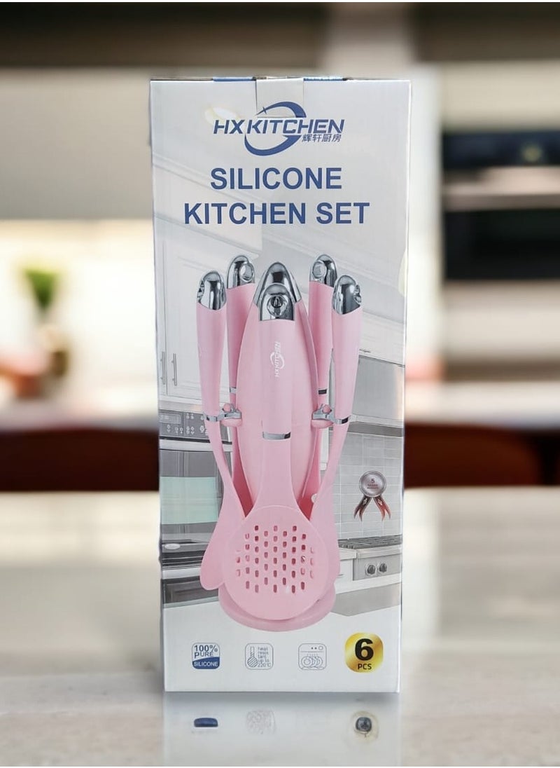 Generic - Silicone distribution set 5 pieces + 1 holder - GREY - Image 1